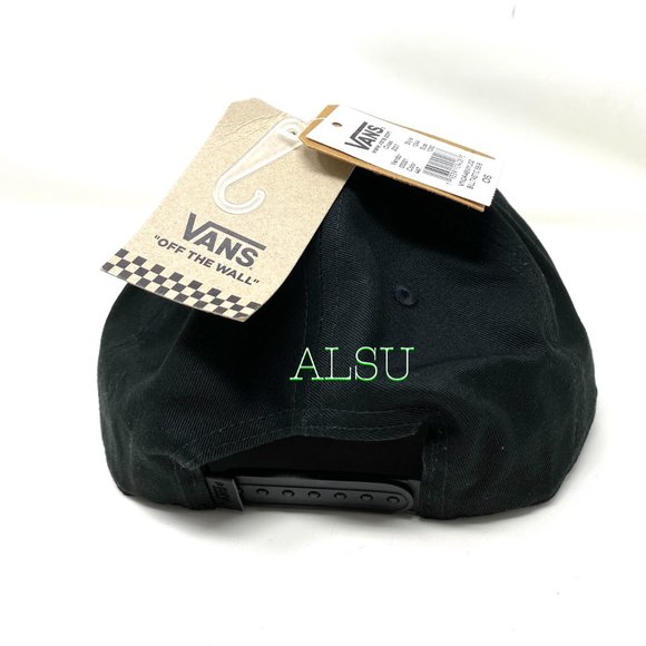 VANS Billtastic Checker Mens SnapBack Black Hat - Picture 3 of 6